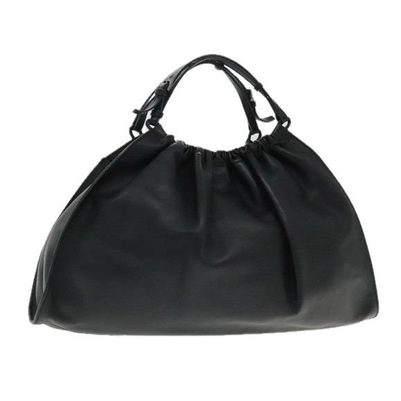 GUCCI Hand Bag Leather Black Silver 001 4335 Auth yk15437 - Picture 1 of 16